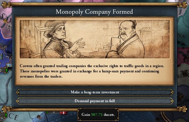monopoly company formed
