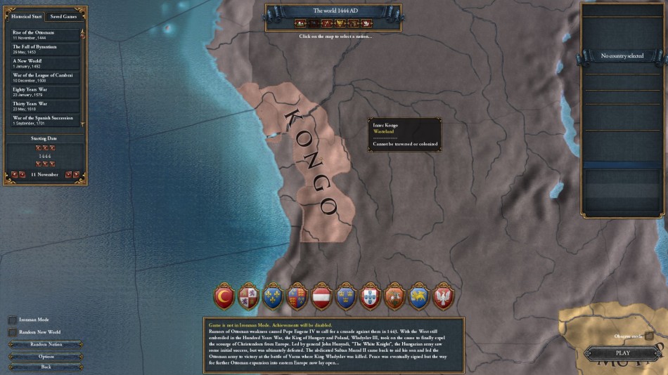 old kongo starting position